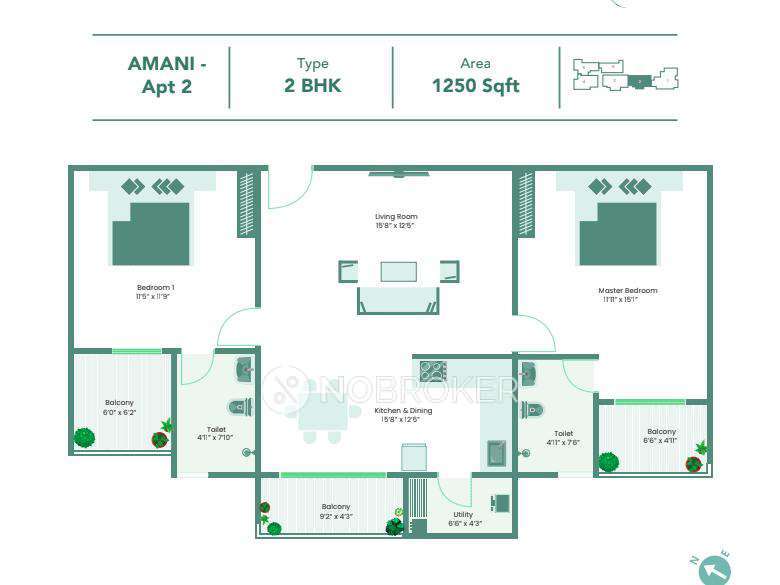 2 BHK Flat In Pratham Zen Indraprastha For Sale  In Yeshwanthpur