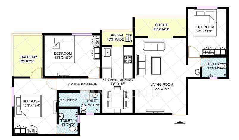 3 BHK Flat In Ashwamedh Ratnaprabha For Sale  In Kothrud