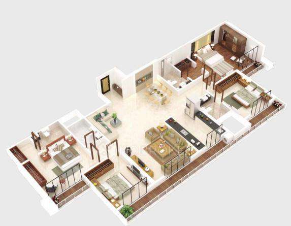 4 BHK Flat In Sai World City  For Sale  In Panvel