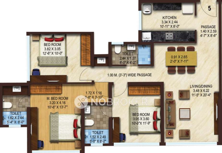 3 BHK Flat In Acme Boulevard For Sale  In Jogeshwari East