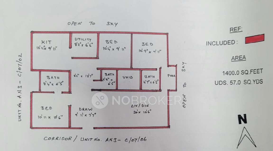 3 BHK Flat In Raintree Park Rd For Sale  In Kukatpally