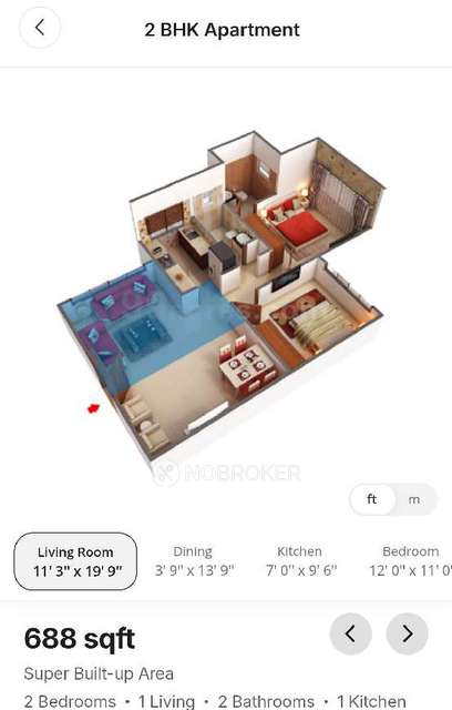 2 BHK Flat In Sukh Villa Chsl for Rent  In Goregaon West