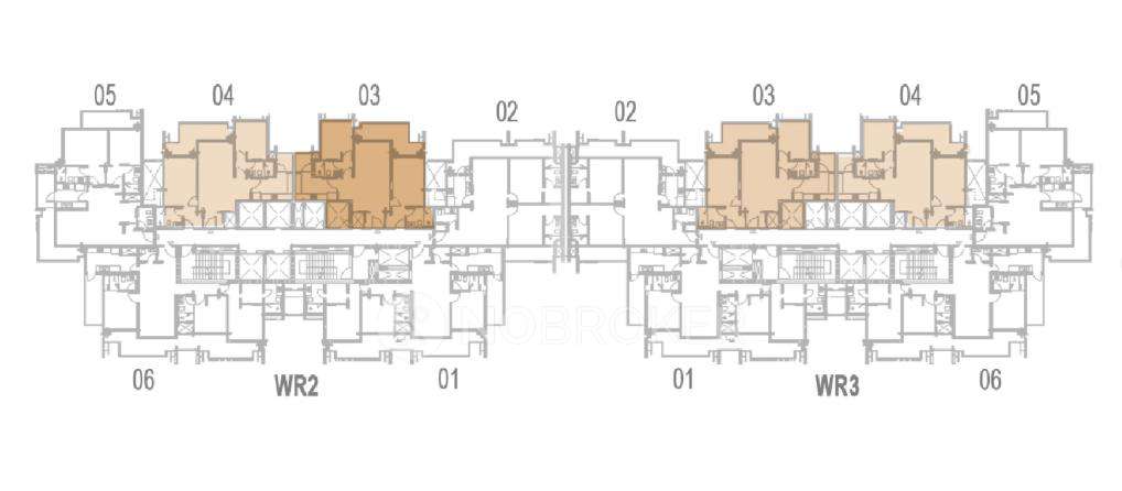 2 BHK Flat In Krisumi Waterside Residences For Sale  In Central Peripheral Road