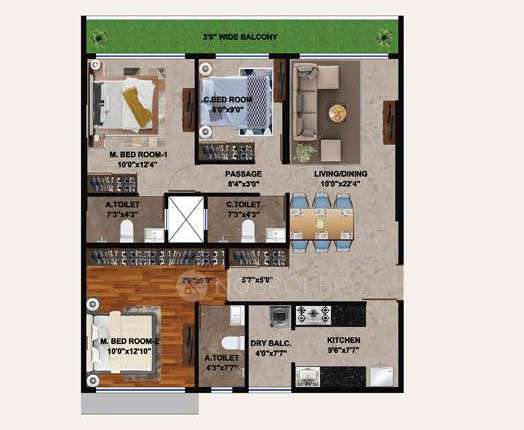 3 BHK Flat In Sigma Passcode Revolution For Sale  In Malad East