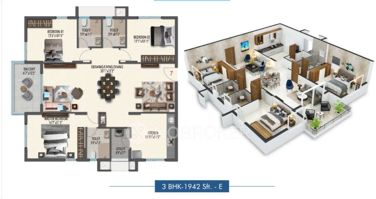 3 BHK Villa In Sahasram The Ananda for Rent  In  Secunderabad