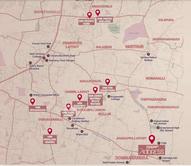 2 BHK Flat In Dsr The Address For Sale  In Dommasandra