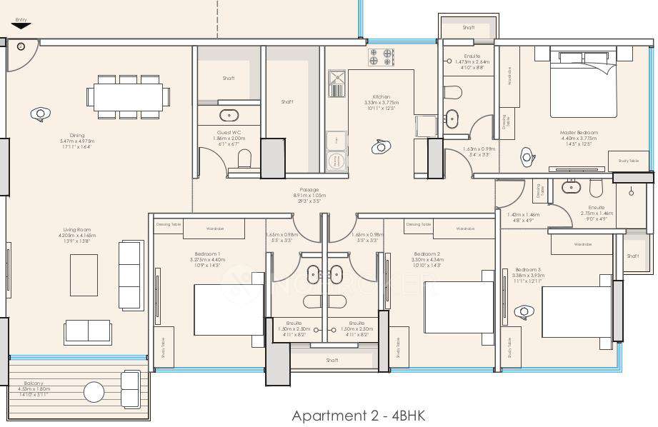 4 BHK Flat In Goodwill The Grand Residences For Sale  In Borivali East