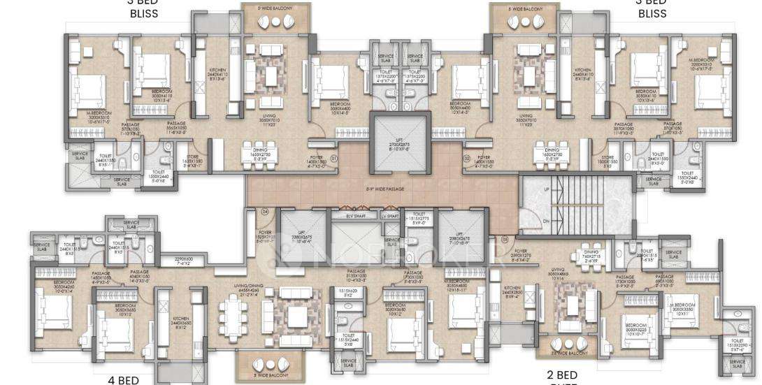 4 BHK Flat In Raymond The Address By Gs For Sale  In Bandra East