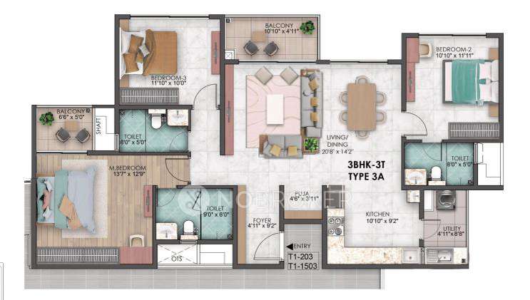 3 BHK Flat In Sumadhura Capitol Residences For Sale  In Whitefield