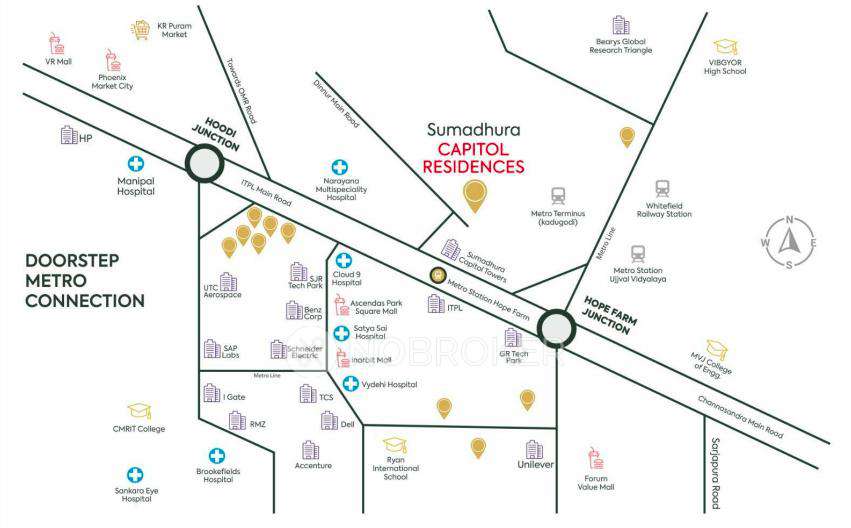 3 BHK Flat In Sumadhura Capitol Residences For Sale  In Whitefield
