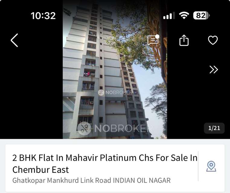 2 BHK Flat In Mahavir Platinum Chs For Sale  In Chembur East