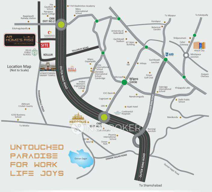 3 BHK Flat In Ar Homes Rise For Sale  In Kollur