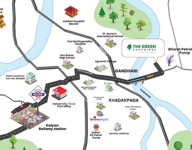 1 BHK Flat In Prammo The Green Sapphirre For Sale  In Kalyan West