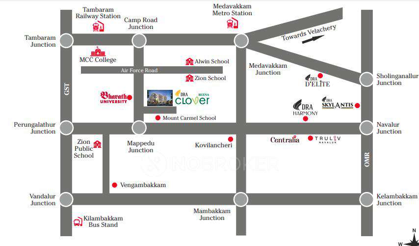 3 BHK Flat In Dra Beena Clover For Sale  In East Tambaram