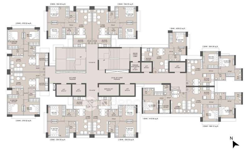 3 BHK Flat In Integrated Ramicon Passcode Golden Pass For Sale  In Goregaon West