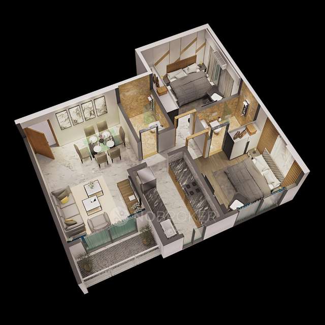 2 BHK Flat In Dem Icon For Sale  In Kandivali West