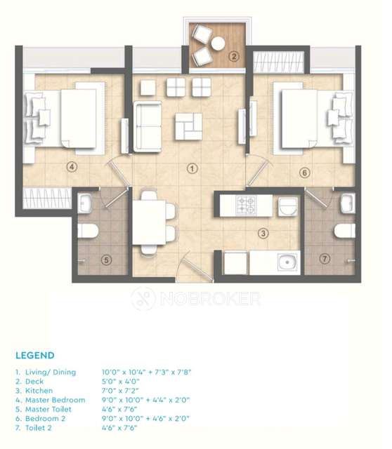 2 BHK Flat In Lodha Crown Kolshet For Sale  In Thane West