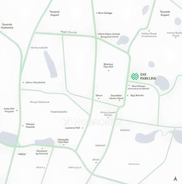 2 BHK Flat In Dnr Parklink For Sale  In Hennur