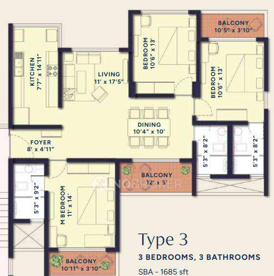 3 BHK Flat In Ranka Ankura For Sale  In Kannuru