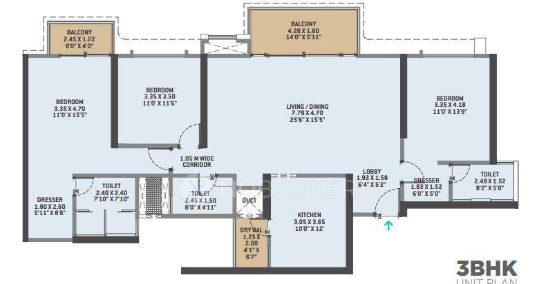 3 BHK Flat In Vtp Volare For Sale  In Hinjewadi