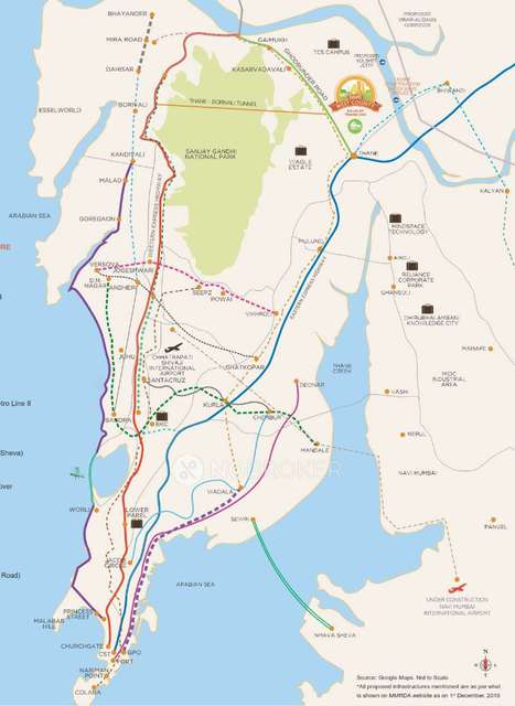 2 BHK Flat In Dosti West County For Sale  In Thane West