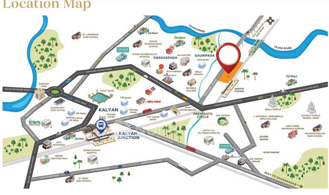 3 BHK Flat In Sunteck Crescent Park For Sale  In Kalyan West