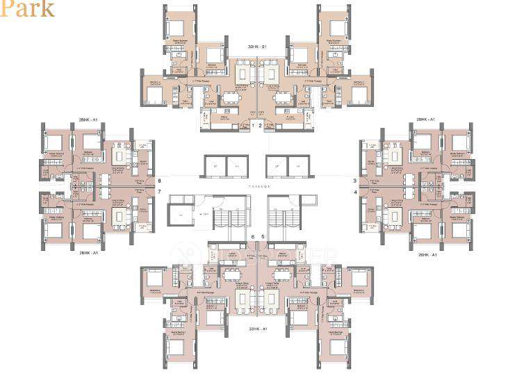 3 BHK Flat In Sunteck Crescent Park For Sale  In Kalyan West