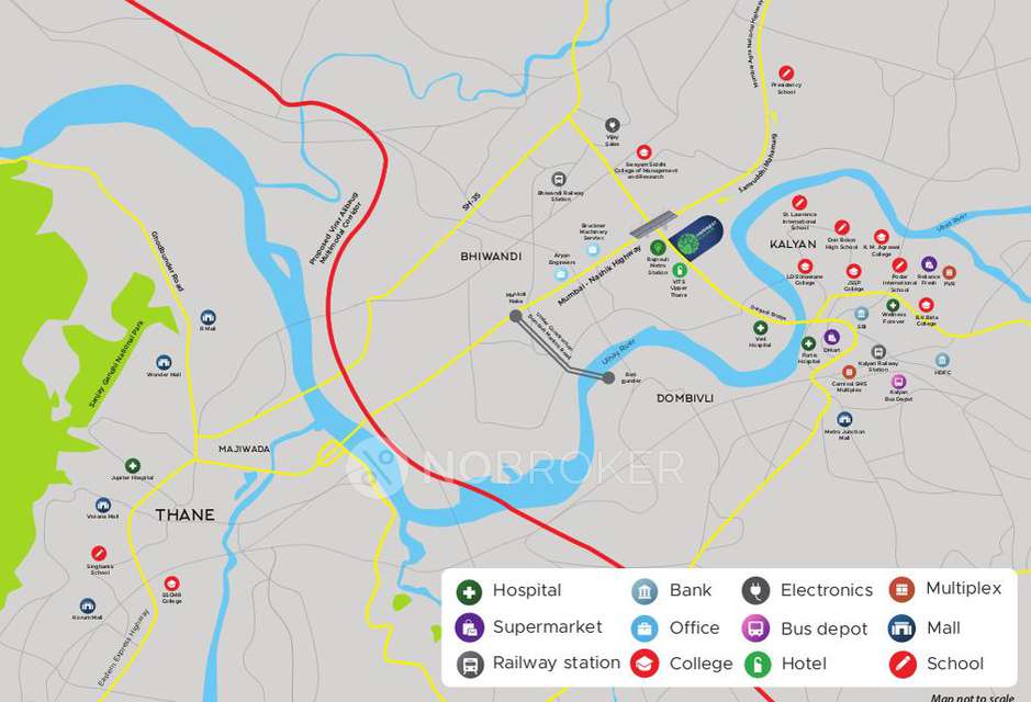 1 BHK Flat In Mahindra Happinest For Sale  In Kalyan