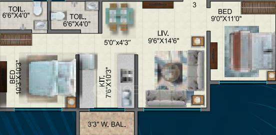 2 BHK Flat In Shree Krishna Bhoomi For Sale  In Naigaon East