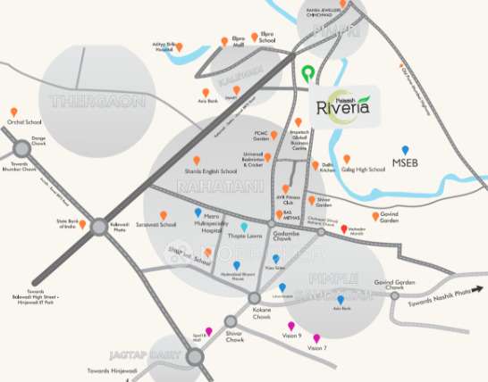 3 BHK Flat In Goodwills Palaash Riveria For Sale  In Rahatani