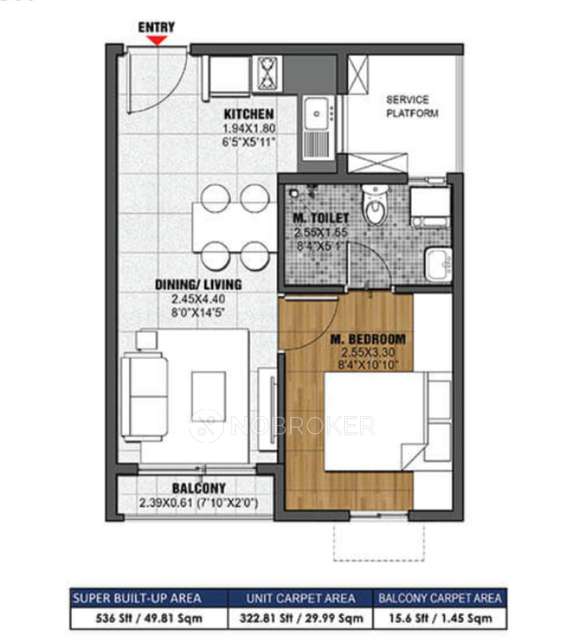 1 BHK Flat In Brigade El Dorado For Sale  In Huvinayakanahalli