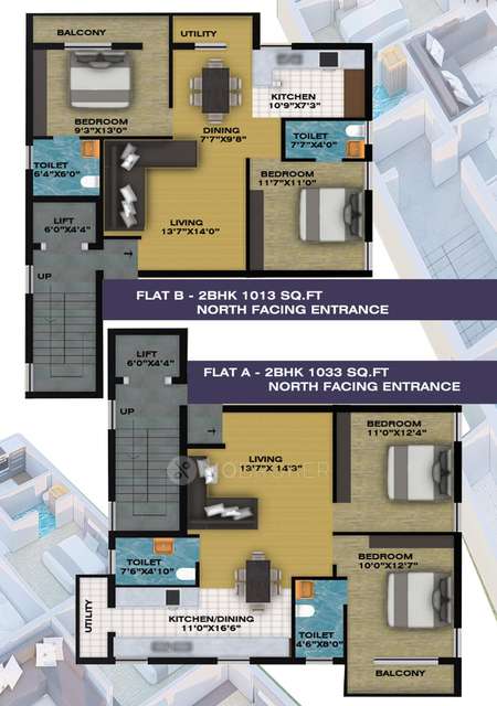 2 BHK Flat In Lane View Appartment  For Sale  In Thuraipakkam