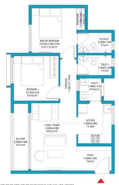 2 BHK Flat In Godrej Splendour For Sale  In Krishnarajapura