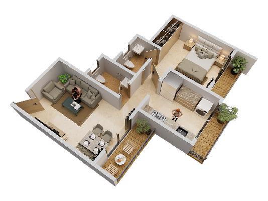 1 BHK Flat In Nirvana Gardens For Sale  In Kalyan West