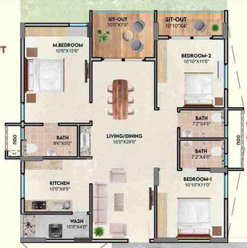 3 BHK Flat In Sri Sai Reviva For Sale  In Bommasandra