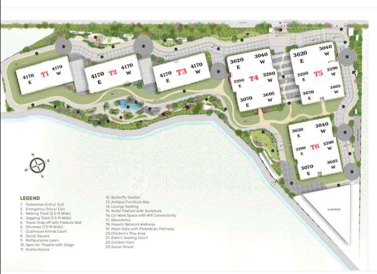 4 BHK Flat In Srias Iwa For Sale  In No.444, Khajaguda Cave Trail, Khajaguda, Makthakousarali, Telangana 500104, India