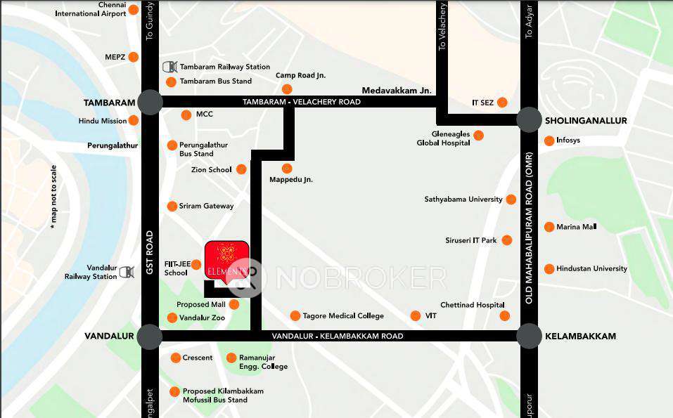 1 RK Flat In Elements Madhuram For Sale  In Vandalur