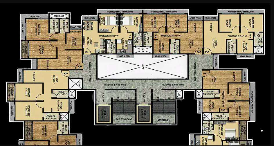 3 BHK Flat In Vastunirman Shreesha Heights For Sale  In Kalyan West