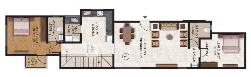 2 BHK Flat In Tara Ekam For Sale  In Kothrud