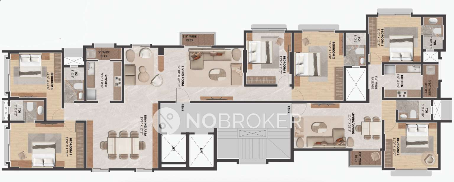 3 BHK Flat In Shree Krishna Park Crest For Sale  In Khar West