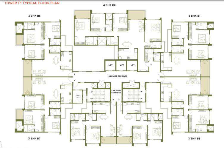 3 BHK Flat In Embassy Greenshore For Sale  In Devanahalli
