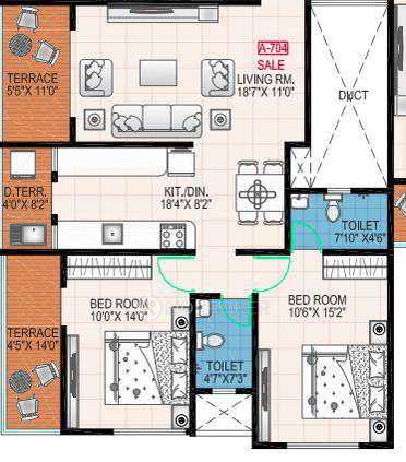 2 BHK Flat In Parulekar Prashant Sadan For Sale  In Kothrud