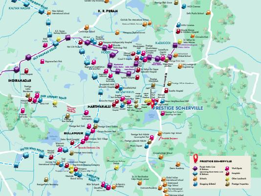 4 BHK Flat In Prestige Somerville For Sale  In Whitefield