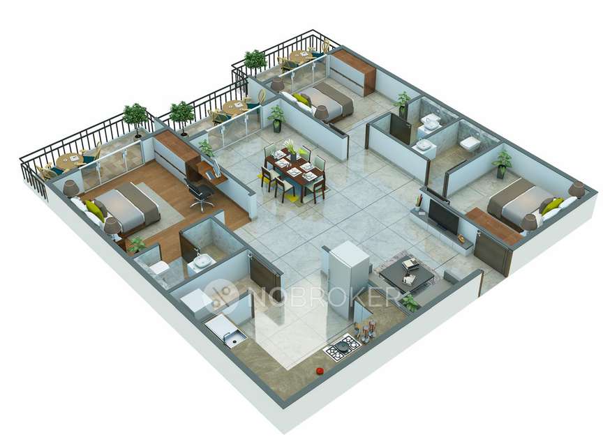 3 BHK Flat In Saranya Swarovski For Sale  In Kadugodi