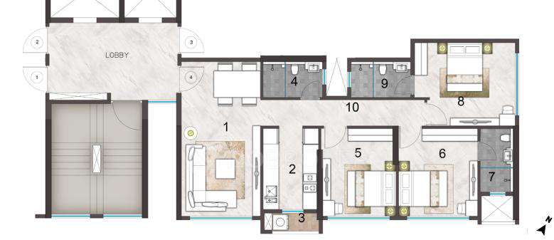 2 BHK Flat In Rustomjee Aden For Sale  In Bandra East