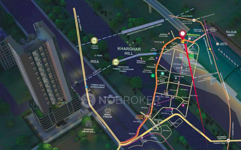 2 BHK Flat In Ak Hitech Sapphire For Sale  In Kharghar