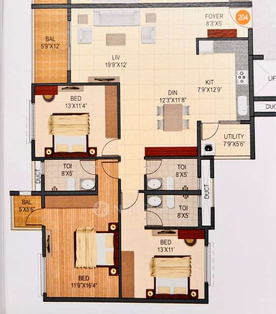 3 BHK Flat In Sumadhura Silver Ripples For Sale  In Whitefield
