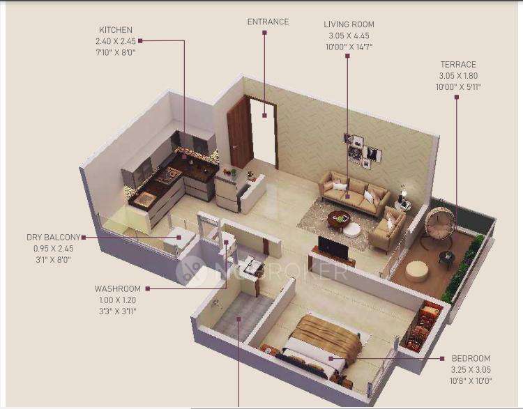 1 BHK Flat In Vighnaharta Life Canvas For Sale  In Mamurdi