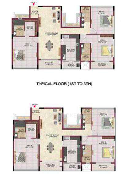 3 BHK Flat In Casagrand Linore For Sale  In Porur