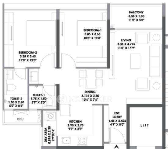 2 BHK Flat In Mantra Meridian For Sale  In Balewadi